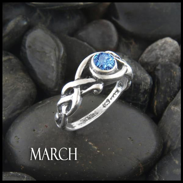 March birthstone ring