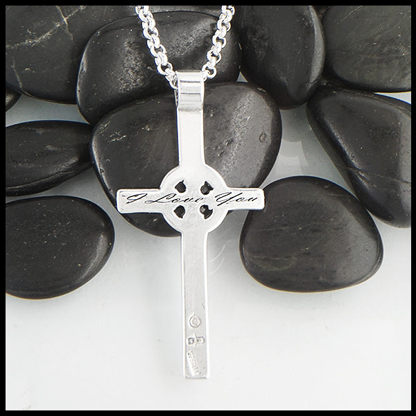 Personalized Kilmory Cross in Sterling Silver