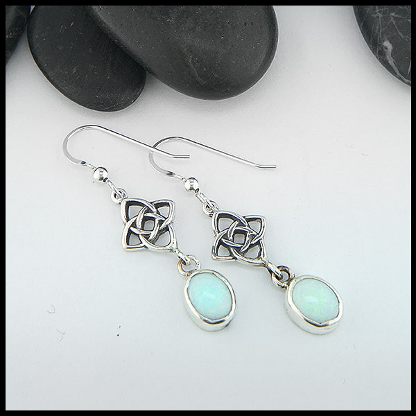 starlight opal drop earrings