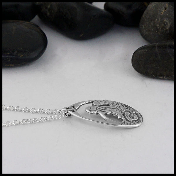 Celtic Lady of the Lake Pendant in Silver