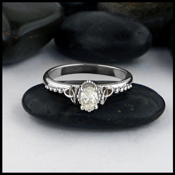 trinity knot engagement ring 