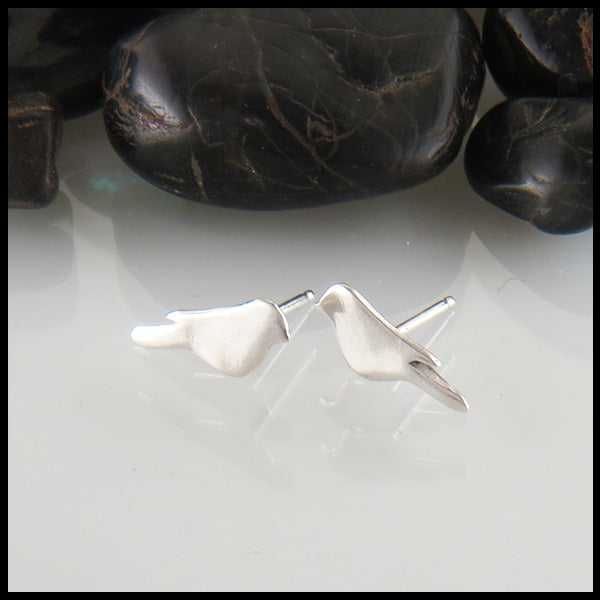 Sterling Silver Bird Post Earrings