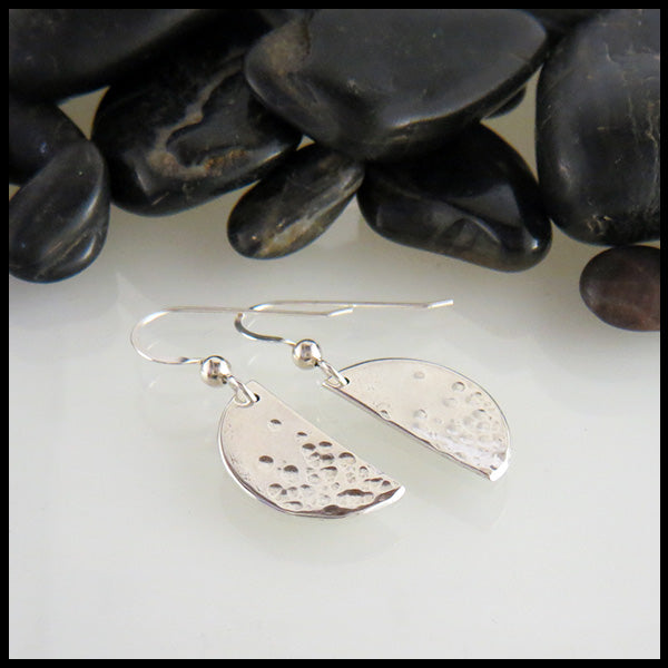 Half-moon Silver earrings