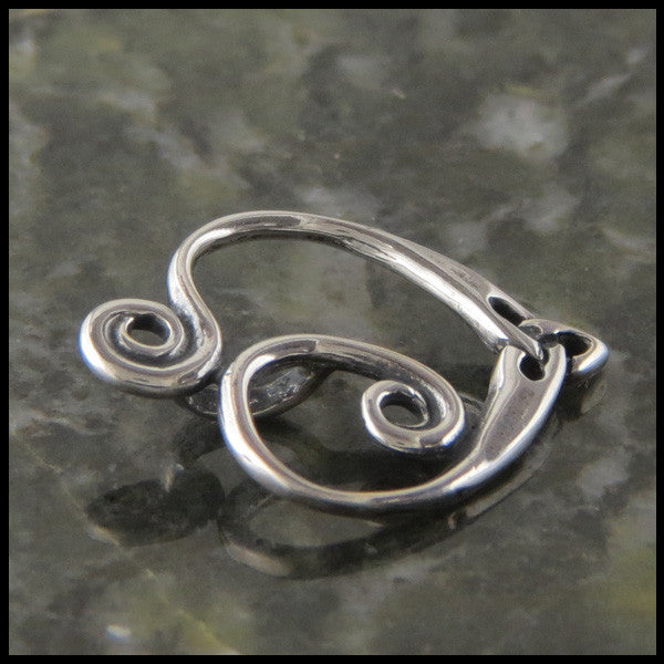 Celtic Heart and Triquetra Pendant and Earring Set in Sterling Silver