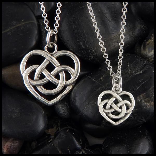 celtic heart knot necklace