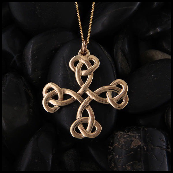 Celtic Cross pendant and earring set