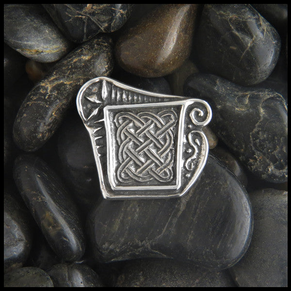 Unique Celtic Knot pin in Sterling Silver