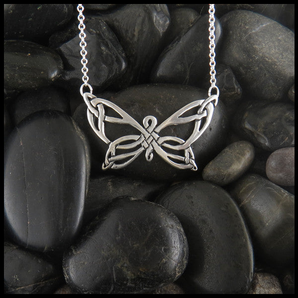 Butterfly Celtic pendant in Sterling Silver