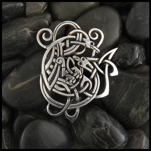 Zoomorphic Celtic Brooch by Russel Caldwell