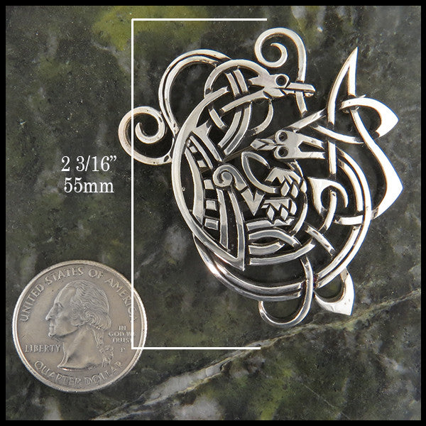 Zoomorphic Celtic Brooch by Russel Caldwell