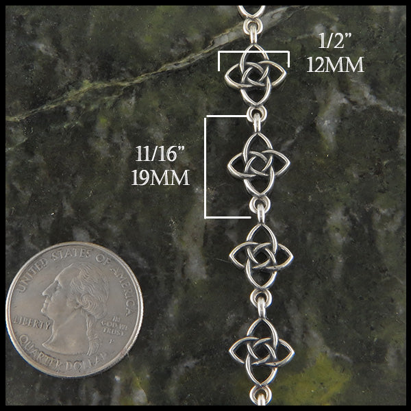 Starlight knot link bracelet