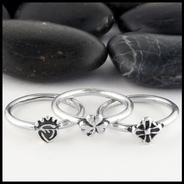 Celtic Charm Stacking Rings
