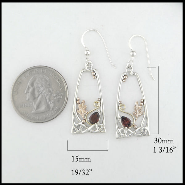 Rhodolite Garnet earrings 