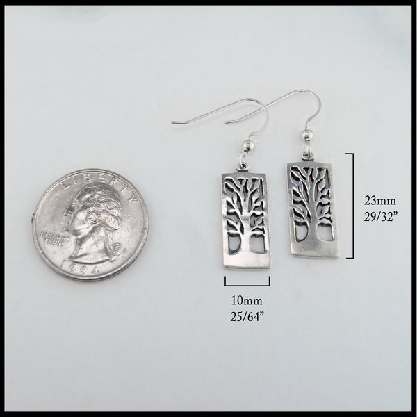 tree pendant and earring set